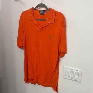 Polo by Ralph Lauren Men's Bright Orange Polo Shirt